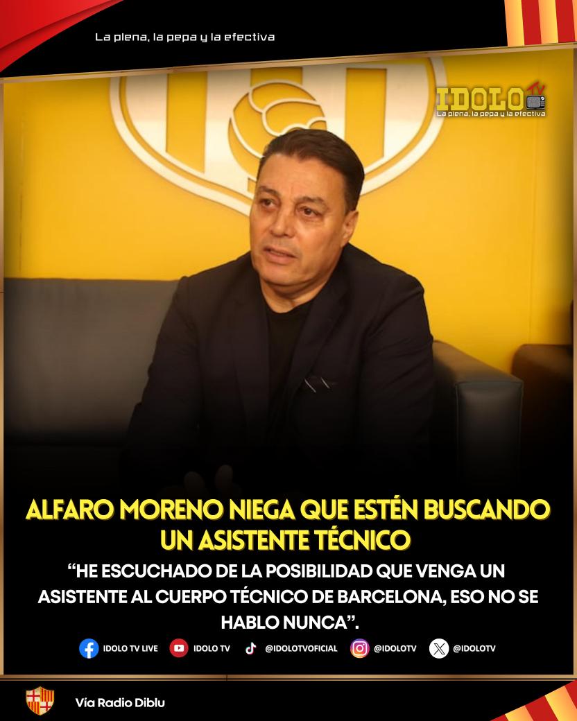Alfaro Moreno desmiente que vayan a traer un asistente técnico‼️