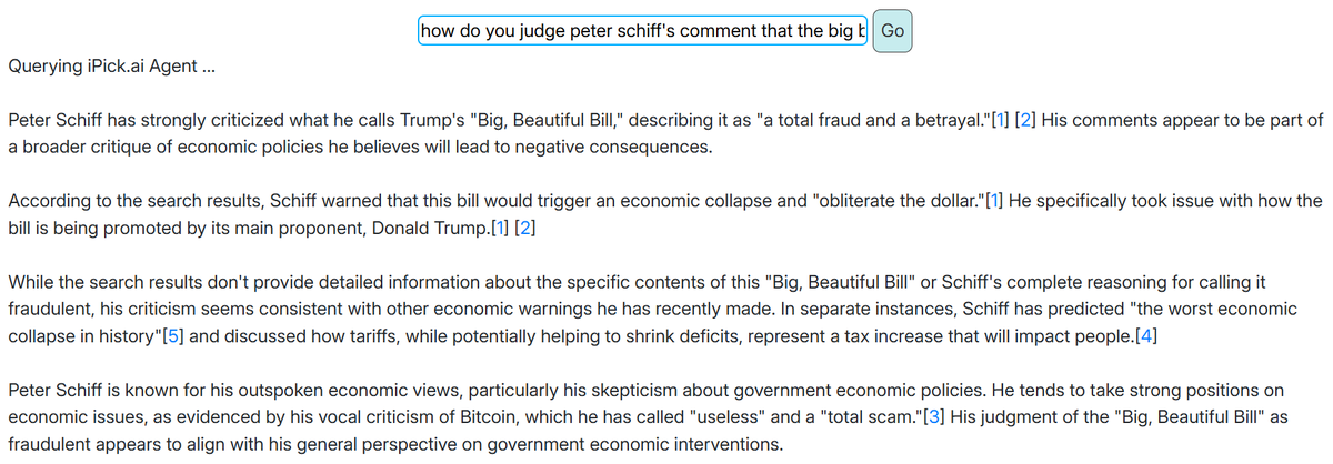 iPick_ai's tweet photo. Like this comment: 
the "cuts" that don't kick in for five years will never actually take effect. The entire bill is a fraud.

Let's ask #iPickAI's opinion on this comment. 

https://t.co/Sc6tT8b12i https://t.co/5fAy1dcj5Q