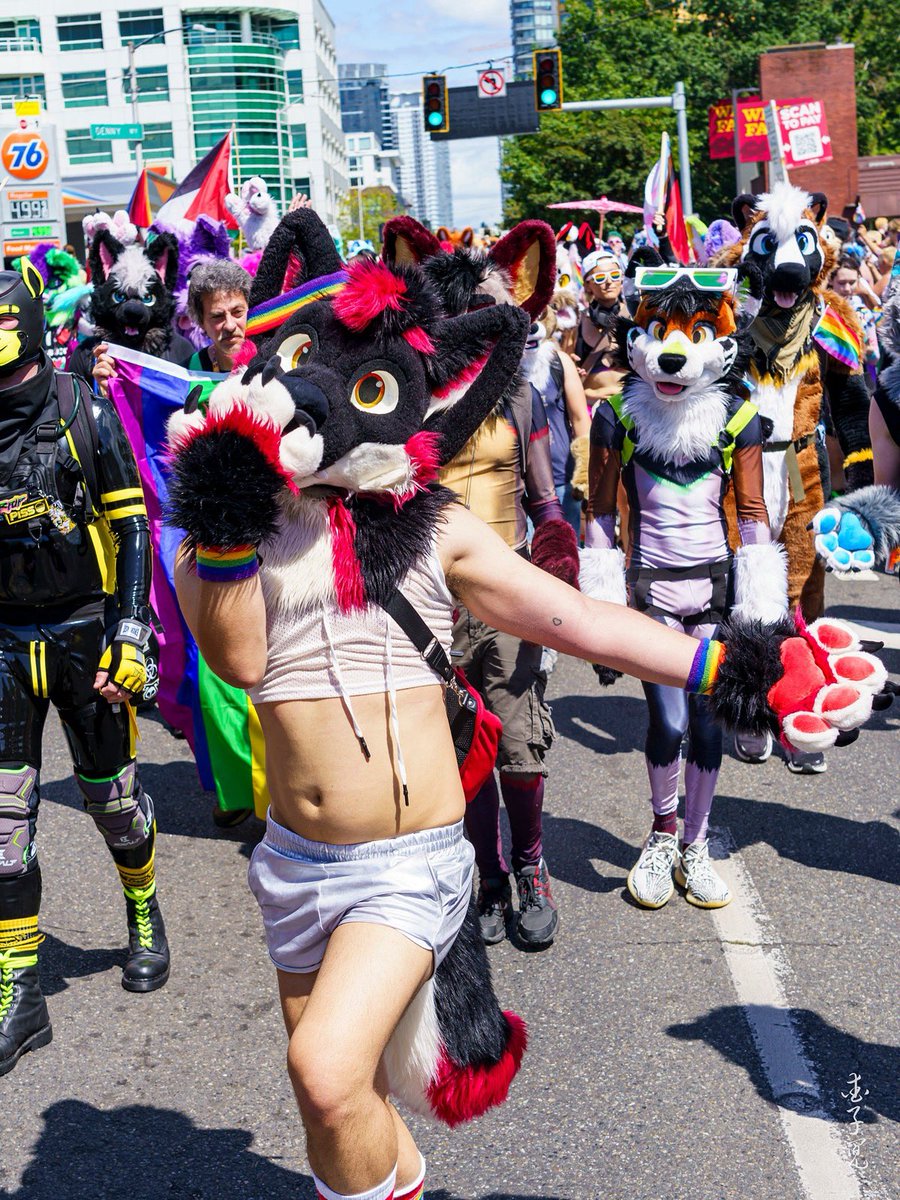 Can’t wait for Seattle Pride at the end of June, who’s going to be here? 🏳️‍🌈 🐾

📸: <a href="/ErisAiko/">Eris</a>