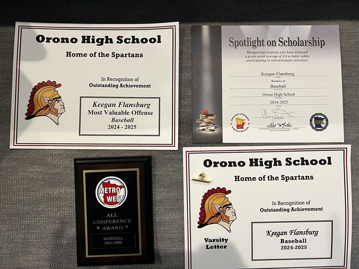 Keegan Flansburg (@keeganflansburg) on Twitter photo Orono held baseball banquet last night. Thank you to my coaches and teammates for a great year. Excited to share that I was awarded Offensive MVP, All Conference for MetroWest and Scholarship Spotlight. Let’s keep it going in sections tomorrow!
<a href="/Orono_Baseball/">CoachBorrell</a> <a href="/BlizzardBasebal/">Blizzard Baseball</a> Orono held baseball banquet last night. Thank you to my coaches and teammates for a great year. Excited to share that I was awarded Offensive MVP, All Conference for MetroWest and Scholarship Spotlight. Let’s keep it going in sections tomorrow!
<a href="/Orono_Baseball/">CoachBorrell</a> <a href="/BlizzardBasebal/">Blizzard Baseball</a>