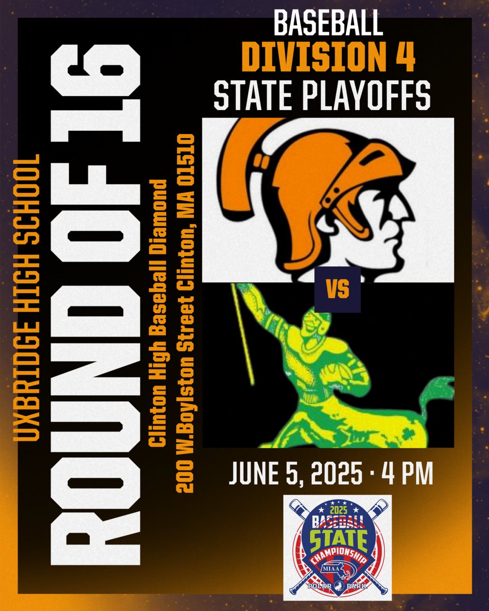 STATE PLAYOFFS: Baseball heads to Clinton on Thursday in the Division 4 Round of 16. Game time is 4pm.