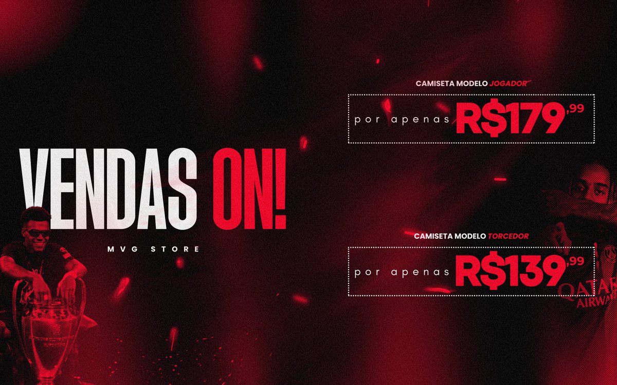 MVGSTORE's tweet photo. Bem-vindo à MVG Store! 

Aqui temos camisas de time pra quem vive a paixão pelo futebol. Modelo jogador por R$179,99 e torcedor por R$139,99. Escolha a sua e leve o manto do seu time pra casa! 

Frete sob consulta. https://t.co/Y3qiSuyex6