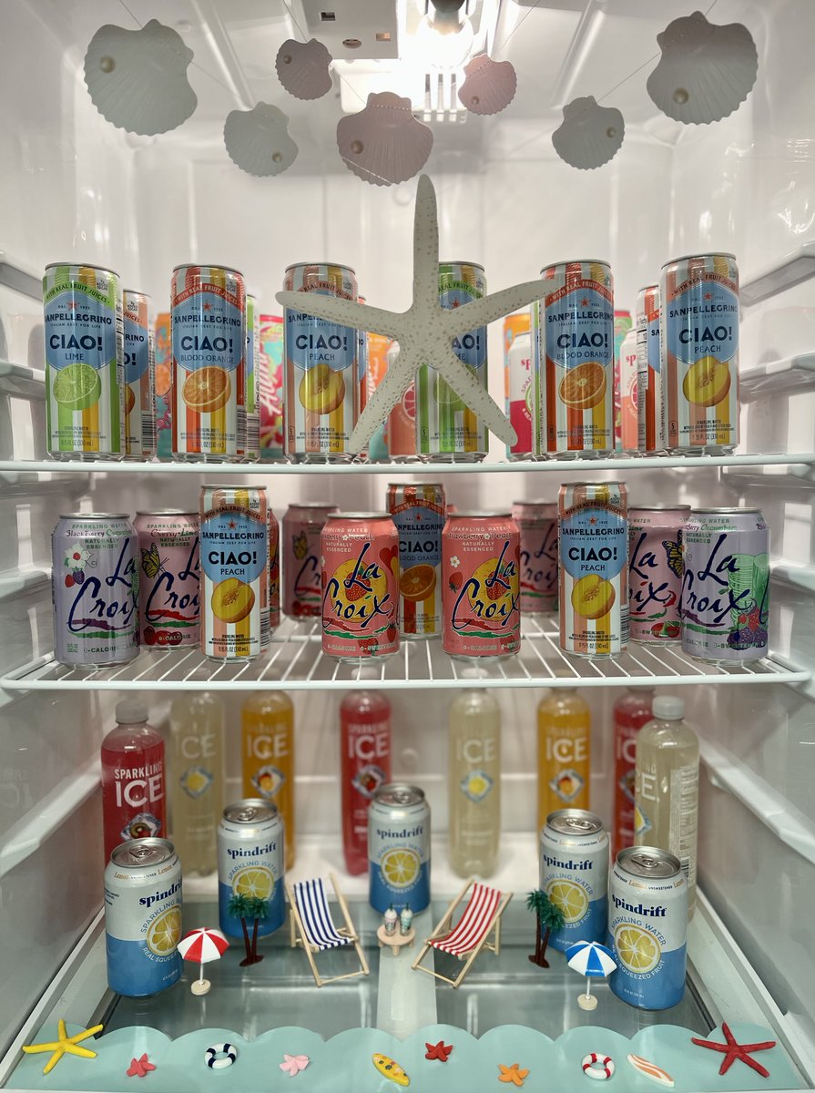 Check out our ✨WOW FRIDGE✨for this month! 🏖️🌊🏝️
Swing by for a tour and grab a drink &amp; a snack!