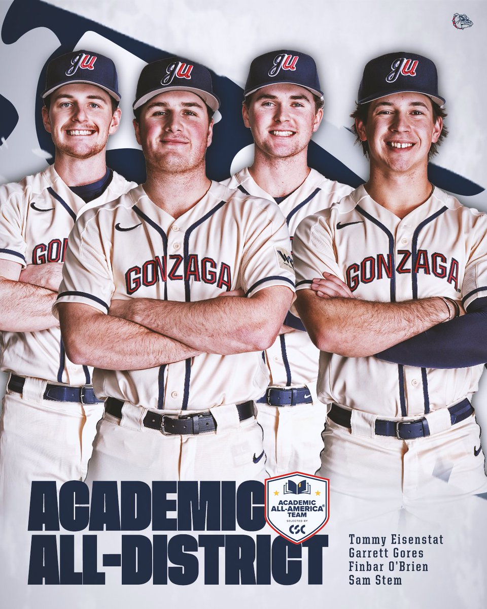 ZagBaseball's tweet image. More academic honors for these four!📓⚾️
📰Release: tinyurl.com/55y6cmwh
#GDTBAZ | #GoZags
