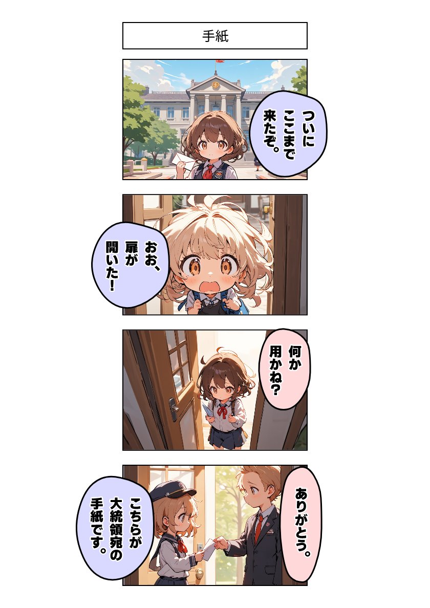 今日の4コマ:手紙 