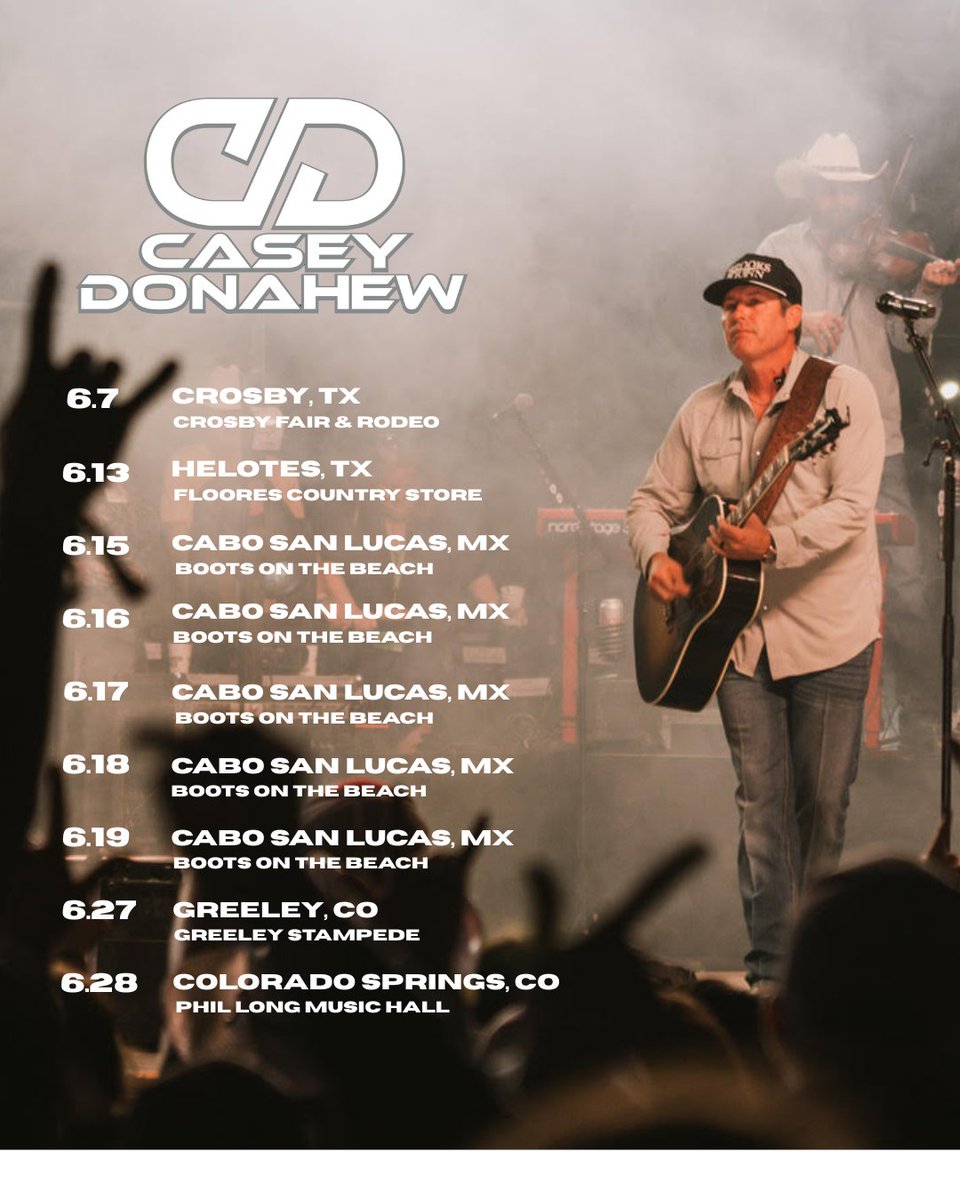 TX&gt;MX&gt;OK
Coming your way in June!
caseydonahew.com
#OnTour