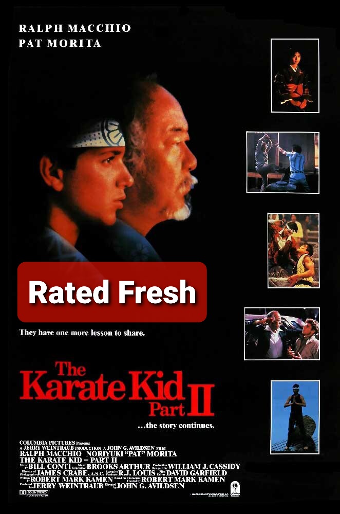 rouenation's tweet photo. #TheKarateKidPartII 4 & 1/2 out of 5 #MovieReview #RatedFresh https://t.co/HUemm1wBXC