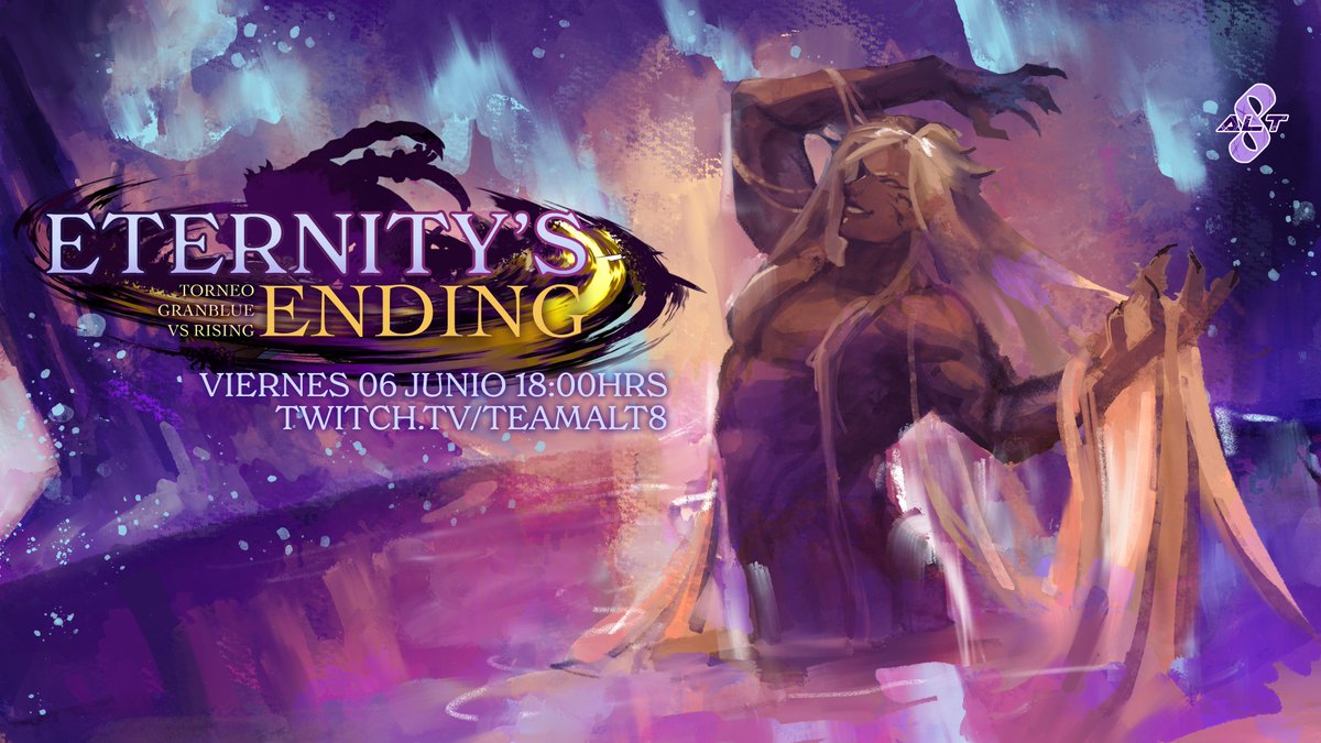 VOLVEMOS CON MÁS GB RISING!
Esta vez de las manos de ALT8 les traemos:
ETERNITY'S ENDING!!
Torneo de LATAM SUD abierto para todos los niveles para este Viernes 06 a las 18:00 hrs Chile (UTC-4)!!
Link de la inscripción en el primer comentario!