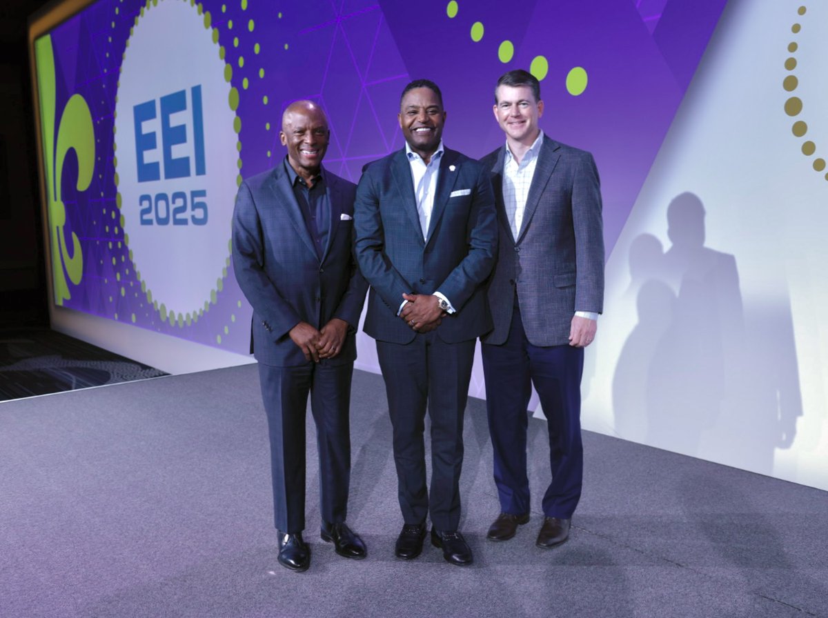 From #EEI2025: Announcing EEI's new Board Chair and Vice Chairs -

Calvin Butler, President and CEO of <a href="/Exelon/">Exelon Corporation</a>, has been elected Chair of the Edison Electric Institute (EEI) Board of Directors. Joining him as Vice Chairs are David Campbell, Chairman and CEO of <a href="/evergypower/">Evergy</a>, and