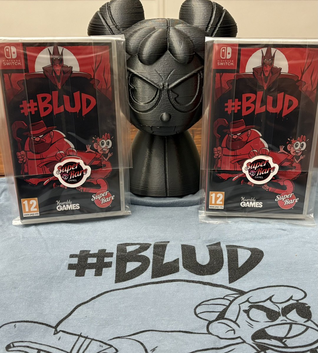 Take a look at what just showed up at our doorstep! Our dreams of getting a physical release for #BLUD has become a reality thanks to <a href="/SuperRareGames/">Super Rare Games</a>!