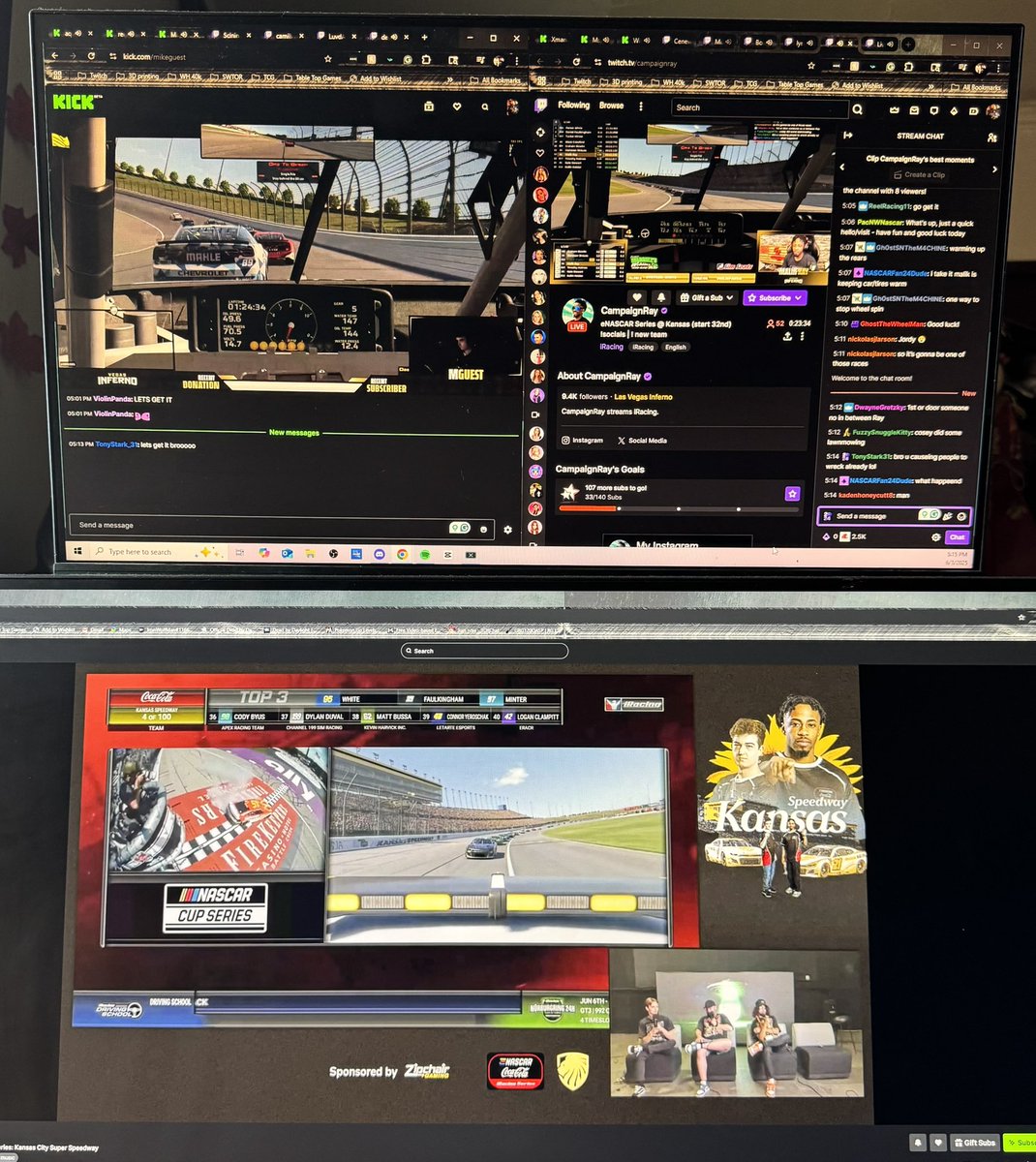 TonyStark_31 (@thewolf31) on Twitter photo Time for some racing with the <a href="/VegasInferno/">Vegas Inferno™</a> team watching our top
Racers <a href="/MGuest33/">Michael Guest</a> and <a href="/MalikRayTTV/">MFR</a> take over the track let’s get that top ten finish guys let’s goooooo Time for some racing with the <a href="/VegasInferno/">Vegas Inferno™</a> team watching our top
Racers <a href="/MGuest33/">Michael Guest</a> and <a href="/MalikRayTTV/">MFR</a> take over the track let’s get that top ten finish guys let’s goooooo
