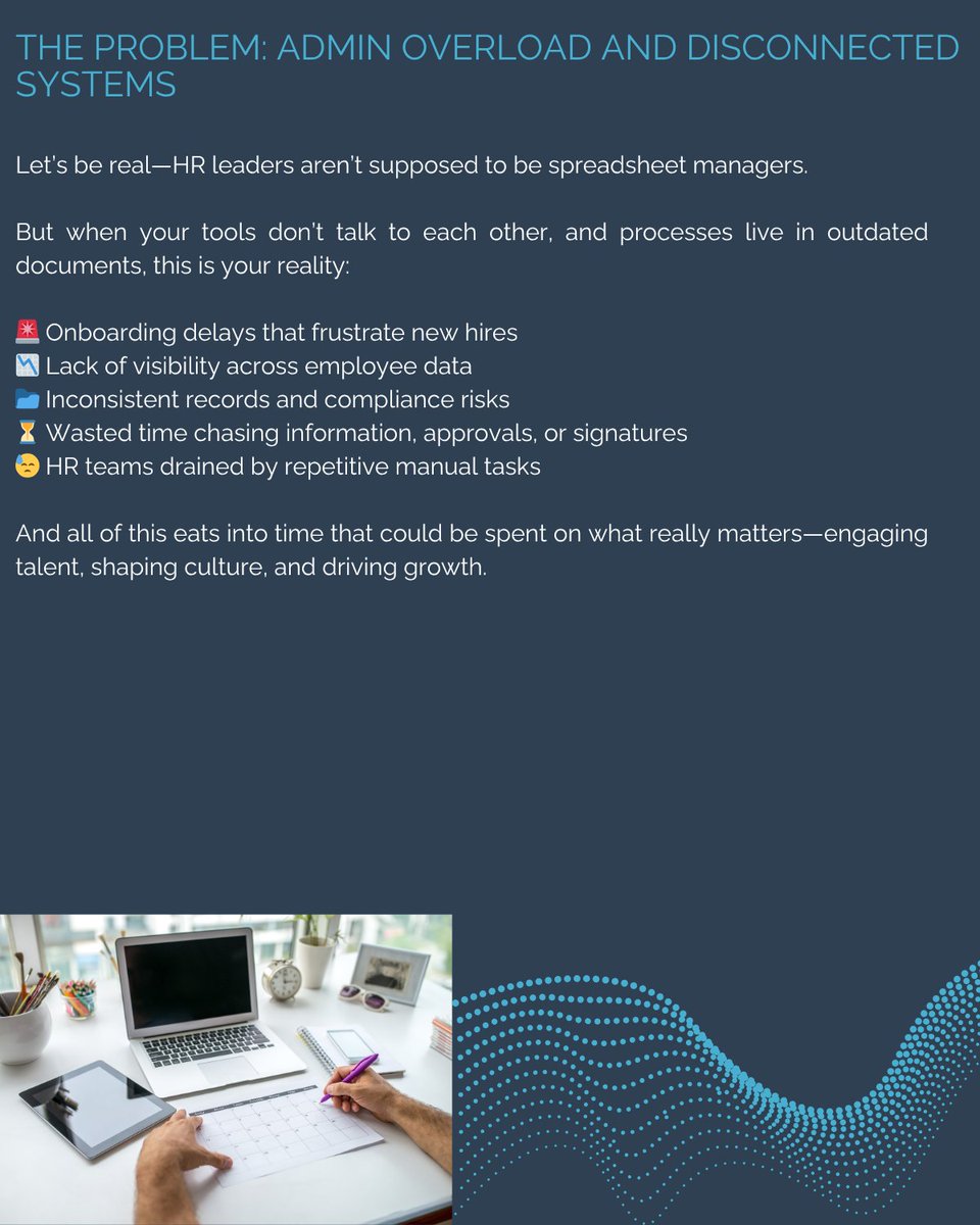 EmployeeConnect's tweet photo. HR shouldn’t be about chasing paperwork or untangling messy workflows.
But for many HR teams, that’s the daily reality—
Disconnected systems, manual processes, and hours lost to admin.
Sound familiar? https://t.co/VYILUgK3Im