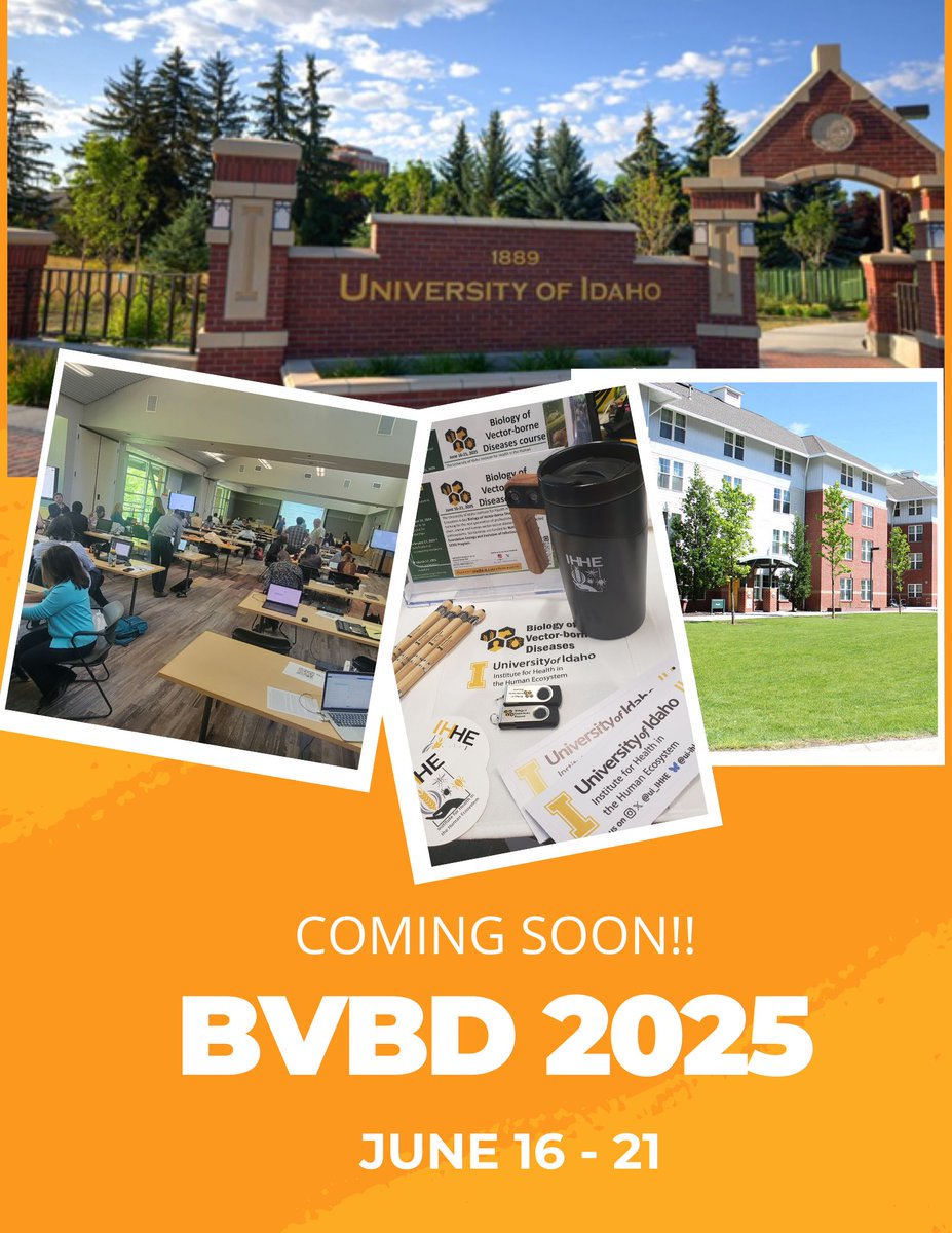 Institute for Health in the Human Ecosystem (@ui_ihhe) on Twitter photo We want to welcome to all participants and instructors who will join the Biology of Vector-borne Diseases course in 2025, taking place from June 16 to 21. See you soon! @ui_ihhe #BVBDcommunity @uofilibrary <a href="/uidaho/">University of Idaho</a> We want to welcome to all participants and instructors who will join the Biology of Vector-borne Diseases course in 2025, taking place from June 16 to 21. See you soon! @ui_ihhe #BVBDcommunity @uofilibrary <a href="/uidaho/">University of Idaho</a>