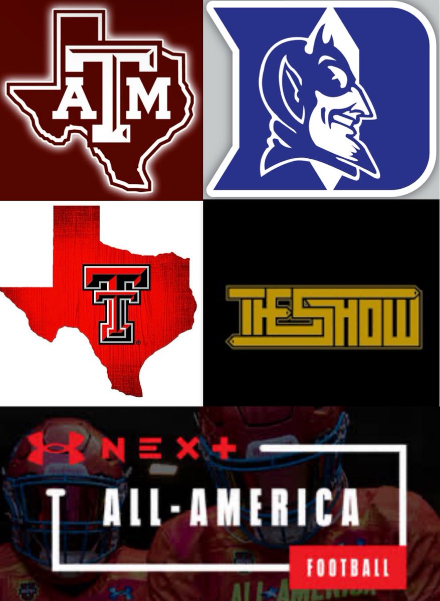 Rylan Duke (@theduke_show) on Twitter photo Prospect Camp and Showcase Schedule…
Texas A&M Elite: Completed
Duke University: 06/12
Texas Tech University: 06/15
NXGN Elite THE SHOW: 06/27-06/30
UA NEX+: 07/05
<a href="/AggieFootball/">Texas A&M Football</a> <a href="/DukeFOOTBALL/">Duke Football</a> <a href="/TexasTechFB/">Texas Tech Football</a> <a href="/NxgnCamps/">NXGN Camps, Inc</a> <a href="/UANextFootball/">All-America Game</a> <a href="/HeathHawksFb/">Heath Hawks Football</a> Prospect Camp and Showcase Schedule…
Texas A&M Elite: Completed
Duke University: 06/12
Texas Tech University: 06/15
NXGN Elite THE SHOW: 06/27-06/30
UA NEX+: 07/05
<a href="/AggieFootball/">Texas A&M Football</a> <a href="/DukeFOOTBALL/">Duke Football</a> <a href="/TexasTechFB/">Texas Tech Football</a> <a href="/NxgnCamps/">NXGN Camps, Inc</a> <a href="/UANextFootball/">All-America Game</a> <a href="/HeathHawksFb/">Heath Hawks Football</a>
