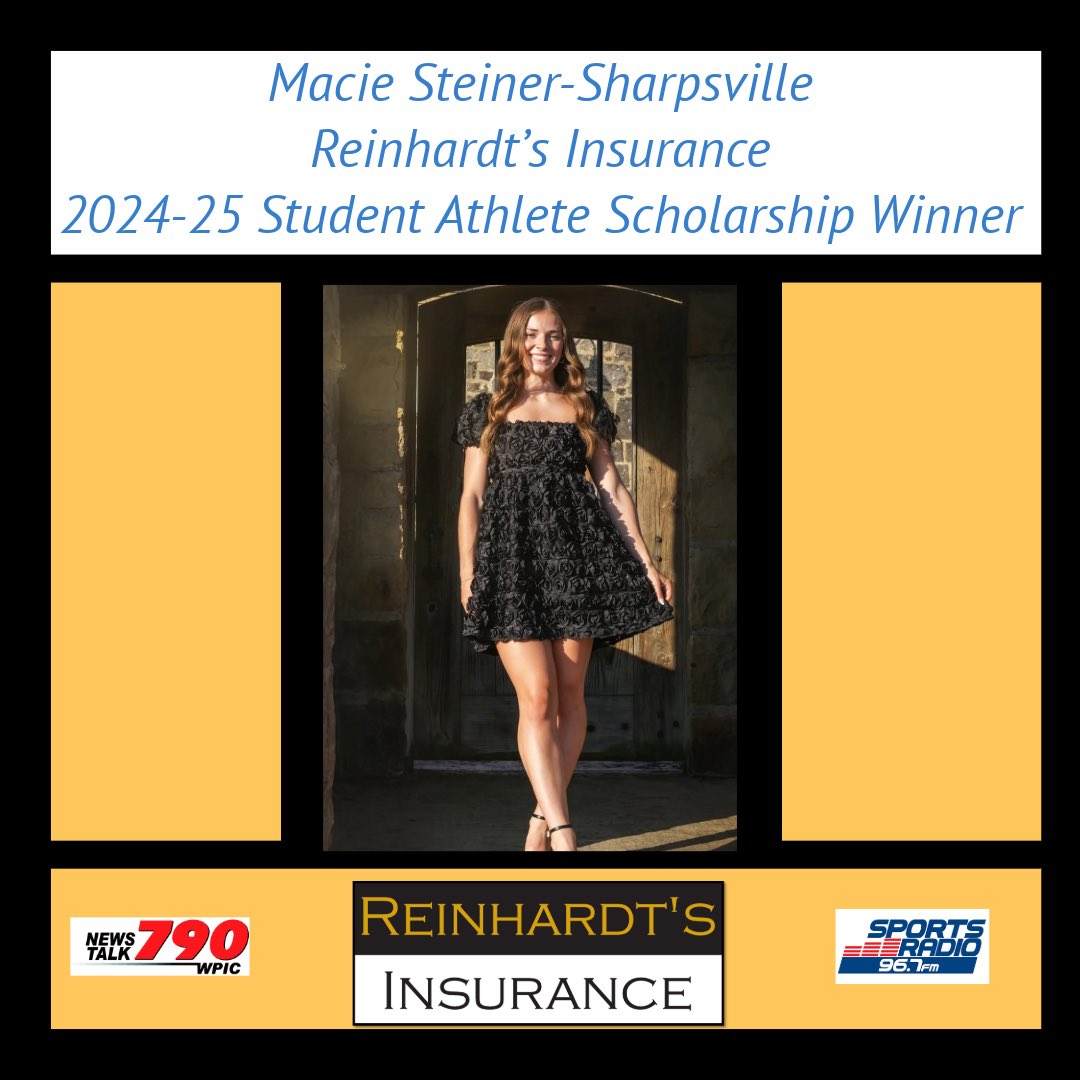 Bob Greenburg (@bobgreenburg) on Twitter photo So many amazing candidates…..hardest year it has ever been for us to pick a winner….but on behalf of Ryan Tyson, I’m proud to announce the winner of the 2024-25 <a href="/Reinhardts1904/">Reinhardt’s Insurance</a> Insurance Scholarship is Sharpsville’s Macie Steiner!
<a href="/SHSCoverage/">Sharpsville Athletics</a> <a href="/SharpsvilleGBB/">Sharpsville Girls Basketball</a> <a href="/Macie_Steiner25/">Macie Steiner</a> So many amazing candidates…..hardest year it has ever been for us to pick a winner….but on behalf of Ryan Tyson, I’m proud to announce the winner of the 2024-25 <a href="/Reinhardts1904/">Reinhardt’s Insurance</a> Insurance Scholarship is Sharpsville’s Macie Steiner!
<a href="/SHSCoverage/">Sharpsville Athletics</a> <a href="/SharpsvilleGBB/">Sharpsville Girls Basketball</a> <a href="/Macie_Steiner25/">Macie Steiner</a>