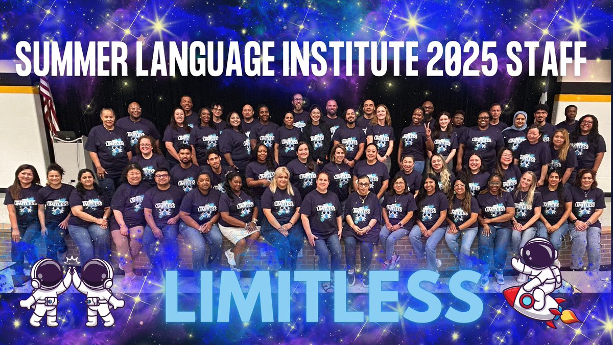 Summer Language Institute 2025 Staff! Follow us at Instagram.com/slialief | <a href="/AliefISD/">Alief ISD</a> <a href="/APBlair_/">Lauren Blair</a> <a href="/MMrbracy/">WSB</a>