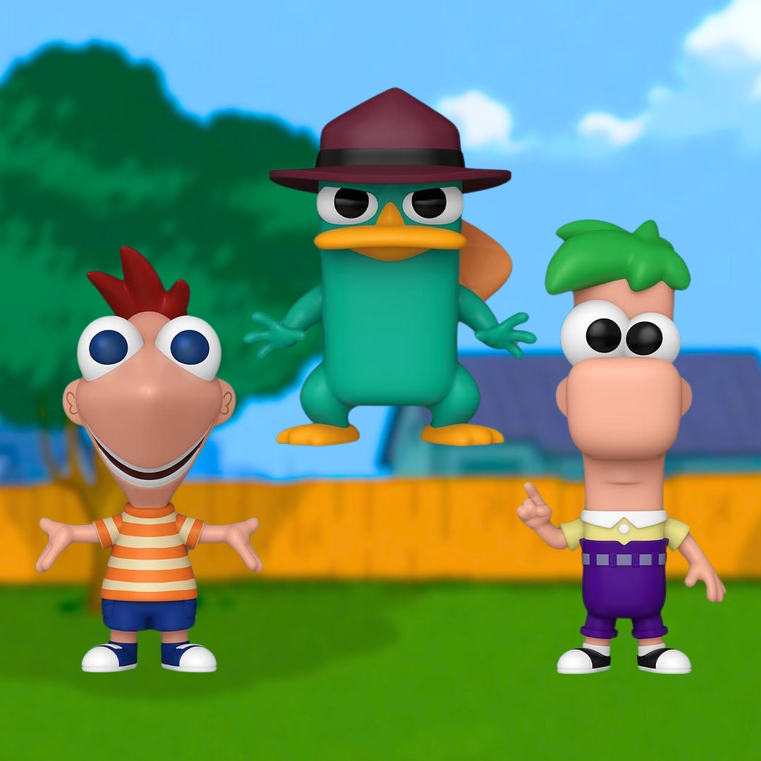 NEW: Funko has revealed the first-ever Phineas, Ferb, and Perry the Platypus Pop! vinyl figures for Phineas and Ferb season 5.