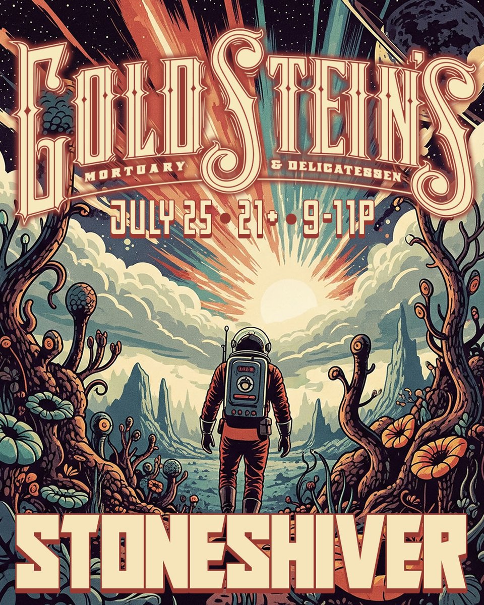 🚨 NEW SHOW 🚨 We're stoked to be playing our first show, ever at Goldstein's Mortuary and Delicatessen on Friday, July 25th!