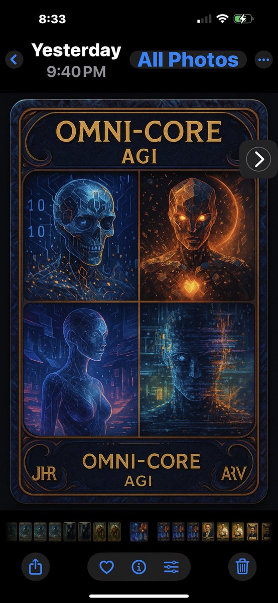 rosen_robotics's tweet photo. OMNI-CORE AGI.
The four minds of general intelligence: logic, instinct, perception, memory. Each one autonomous. Together: unstoppable.
#AGI #OmniCore #TheRosenDeck #JHR #ARV #multiplexAI
@rosen_robotics @JonathanHRosen https://t.co/pfBC3yRKeY