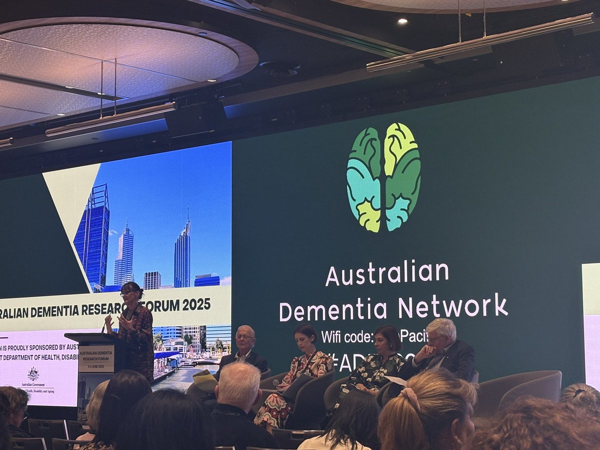 Fabulous to see such a diverse panel of experts in dementia #ADRF <a href="/ADNeT_Australia/">Australian Dementia Network - ADNeT</a> 

Academics, policy makers, clinicians and importantly persons with lived expertise, coming together to improve dementia outcomes.