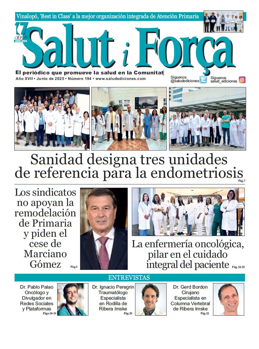 Salud Ediciones (@saludediciones) on Twitter photo Salut i Força Comunitat #Valenciana 194!
saludediciones.com
<a href="/riberasalud/">Ribera | Salud Responsable</a>
<a href="/enfercecova/">CECOVA</a>
<a href="/GVARequena/">GVA Dpto.Requena</a>
<a href="/imskehospital/">Hospital Ribera IMSKE</a>
<a href="/HospitalLaFe/">HospitalLaFe</a>
<a href="/GVAsanitat/">GVA Sanitat</a>
<a href="/GVADrPeset/">DS Doctor Peset</a>
<a href="/micofvlc/">Micofvlc</a>
<a href="/enfervalencia/">Colegio de Enfermería de Valencia</a>
<a href="/EnfermerosasCS/">COECS</a>
<a href="/enferalicante/">Colegio de Enfermería de Alicante</a>
<a href="/ICOPCV/">ICOPCV</a>
<a href="/COMAlicante/">COMA</a>
<a href="/IICOMV/">Colegio de Médicos de Valencia</a>
<a href="/ColMedCastellon/">Colegio Médicos Castellón</a>
<a href="/carloshern79/">Carlos Hernández</a> Salut i Força Comunitat #Valenciana 194!
saludediciones.com
<a href="/riberasalud/">Ribera | Salud Responsable</a>
<a href="/enfercecova/">CECOVA</a>
<a href="/GVARequena/">GVA Dpto.Requena</a>
<a href="/imskehospital/">Hospital Ribera IMSKE</a>
<a href="/HospitalLaFe/">HospitalLaFe</a>
<a href="/GVAsanitat/">GVA Sanitat</a>
<a href="/GVADrPeset/">DS Doctor Peset</a>
<a href="/micofvlc/">Micofvlc</a>
<a href="/enfervalencia/">Colegio de Enfermería de Valencia</a>
<a href="/EnfermerosasCS/">COECS</a>
<a href="/enferalicante/">Colegio de Enfermería de Alicante</a>
<a href="/ICOPCV/">ICOPCV</a>
<a href="/COMAlicante/">COMA</a>
<a href="/IICOMV/">Colegio de Médicos de Valencia</a>
<a href="/ColMedCastellon/">Colegio Médicos Castellón</a>
<a href="/carloshern79/">Carlos Hernández</a>