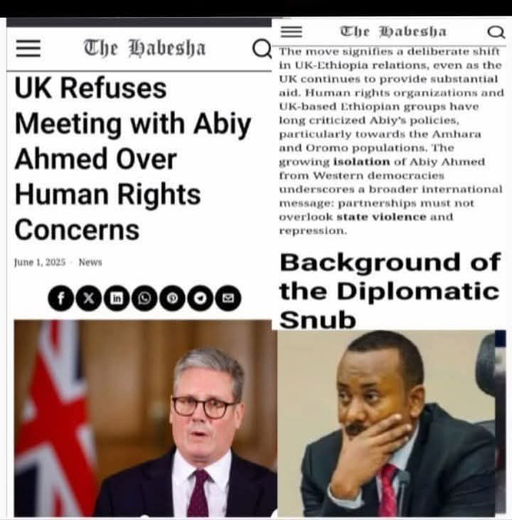 The British prime minister has made the #genocider who came to his country to beg for pound sterling  #AhmedAli "shame your face" to return to his feet without finding him <a href="/Lulna15/">Lulna.M🇪🇷🐪</a> <a href="/10DowningStreet/">UK Prime Minister</a> <a href="/yemanekeleta/">NEW ERA OF HOA ☮️ ❤️ & ECONOMY INTEGRATION</a>