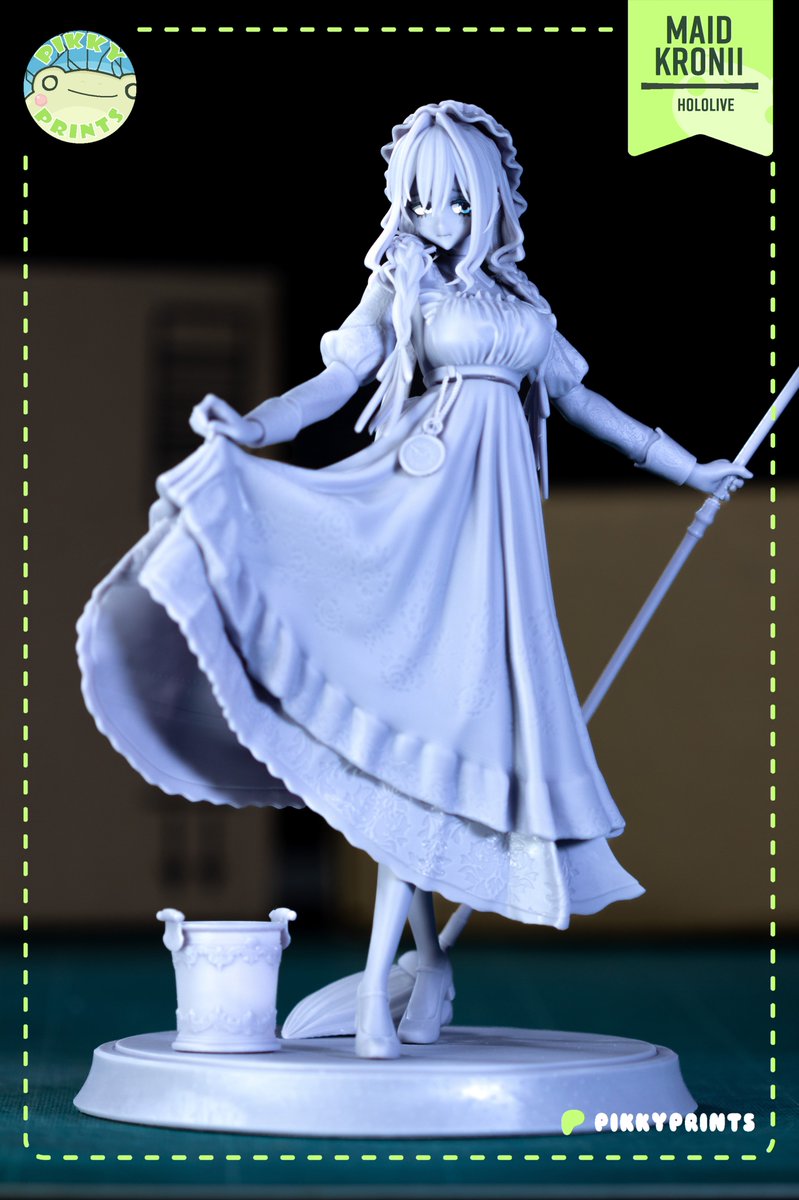 Maid Kronii test-print  for <a href="/Pkles/">Pik</a> 🧹✨

#kronii #hololive #vtuber #OKTK #krossets