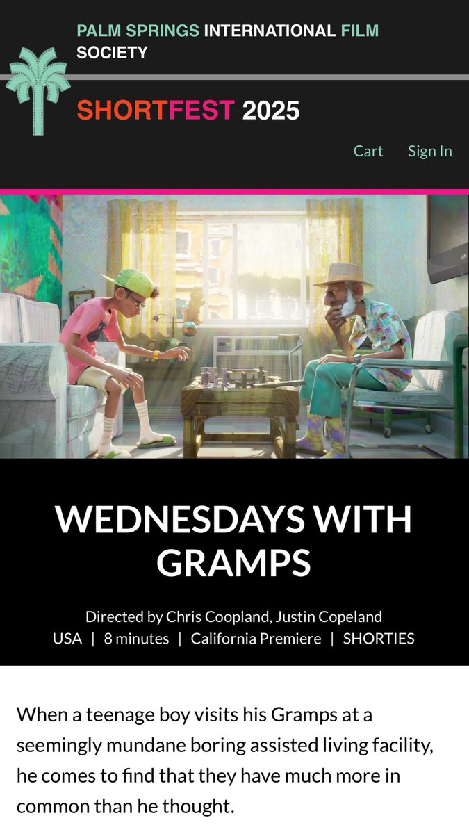 Chris Copeland (@chriscopelandrt) on Twitter photo Soooo, my brother and I and our AMAZING producer <a href="/_shayyrenee/">ShabRAYIASUNSHINE</a> made something AMAZING with our phenomenal team at @dreamworks! Our short #WednesdayswithGramps is premiering at <a href="/ABFF/">AMERICAN BLACK FILM FESTIVAL</a> in Miami, and in LA at the Palm Springs Shortfest! LETS GOOOOOO!!! #shortfilm #animation Soooo, my brother and I and our AMAZING producer <a href="/_shayyrenee/">ShabRAYIASUNSHINE</a> made something AMAZING with our phenomenal team at @dreamworks! Our short #WednesdayswithGramps is premiering at <a href="/ABFF/">AMERICAN BLACK FILM FESTIVAL</a> in Miami, and in LA at the Palm Springs Shortfest! LETS GOOOOOO!!! #shortfilm #animation