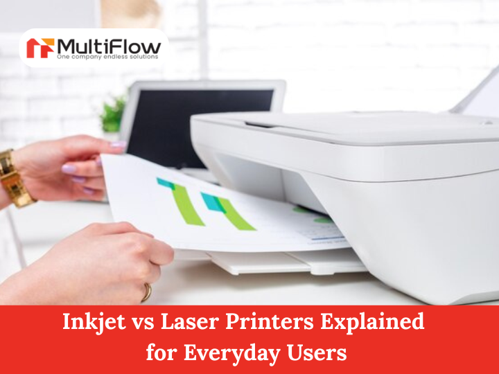 multiflow_1's tweet image. Choosing between an inkjet and a laser printer? Though they may look similar, they differ in print quality, speed, cost, and performance. 
Read more - multiflowblog.wordpress.com/2025/06/04/ink…

#printertoner #tonercartridge #qatar #inksupplies #multiflow