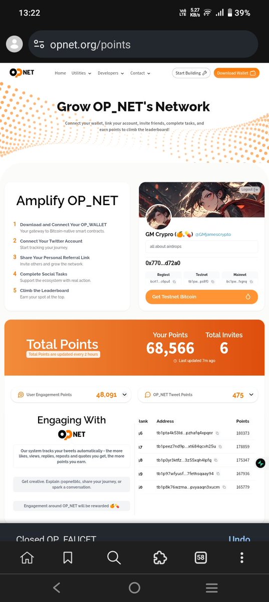 GMjamescrypto's tweet photo. Check your OPNet account guys
Reset start today 

Let's go grind, swap, stake, farm, 
@motoswap 
@opnetbtc 

#deprem #IPLFinals #ViratKohli #depremoldu #ZeeNuNew #TikTok #JossGawin #paobc #LaCasaDelLosFamososCol #BINI #anushkasharma #SurvivorMéxico #DELTARUNE #FreeRoseNjeri https://t.co/fpwDZ7GQYR