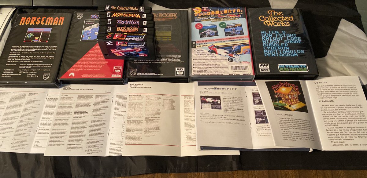 themsxlovers's tweet image. Un buen amigo nos ha pedido unas ediciones para su MSX muy especiales ya que su MSX2+ no tiene reproducor de cassette y la disquetera esta rota:
-Norseman
-Zaxxon
-Buck Rogers.
-F1 Spirit 3D
-Ultimate collected Works MSX
Que los disfrutes crack !!