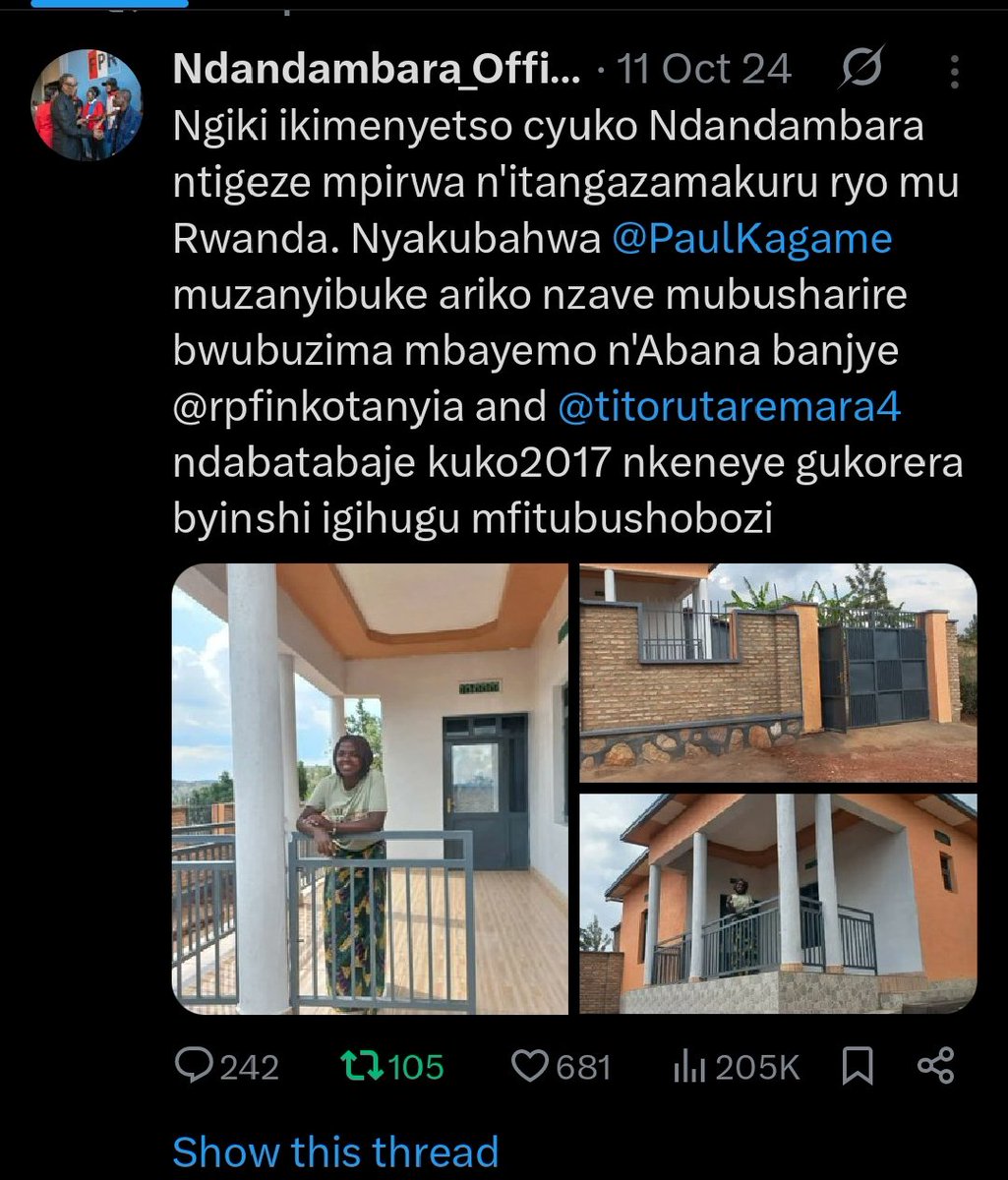 ✊urebye neza nuko Abanshyigikiye Aribo benshi☹️akenshi baba bicecekeye!Like nizo nyinshi kurusha comments z'intuka,maze ubutumwa bwanjye bukagera Aho nifuza. So rero mububasha mfite nuko Finally uwanteje ubukene kuri iyi Song, ashobora kuzabiryozwa Kuko ibi bitazarangira utya☹️