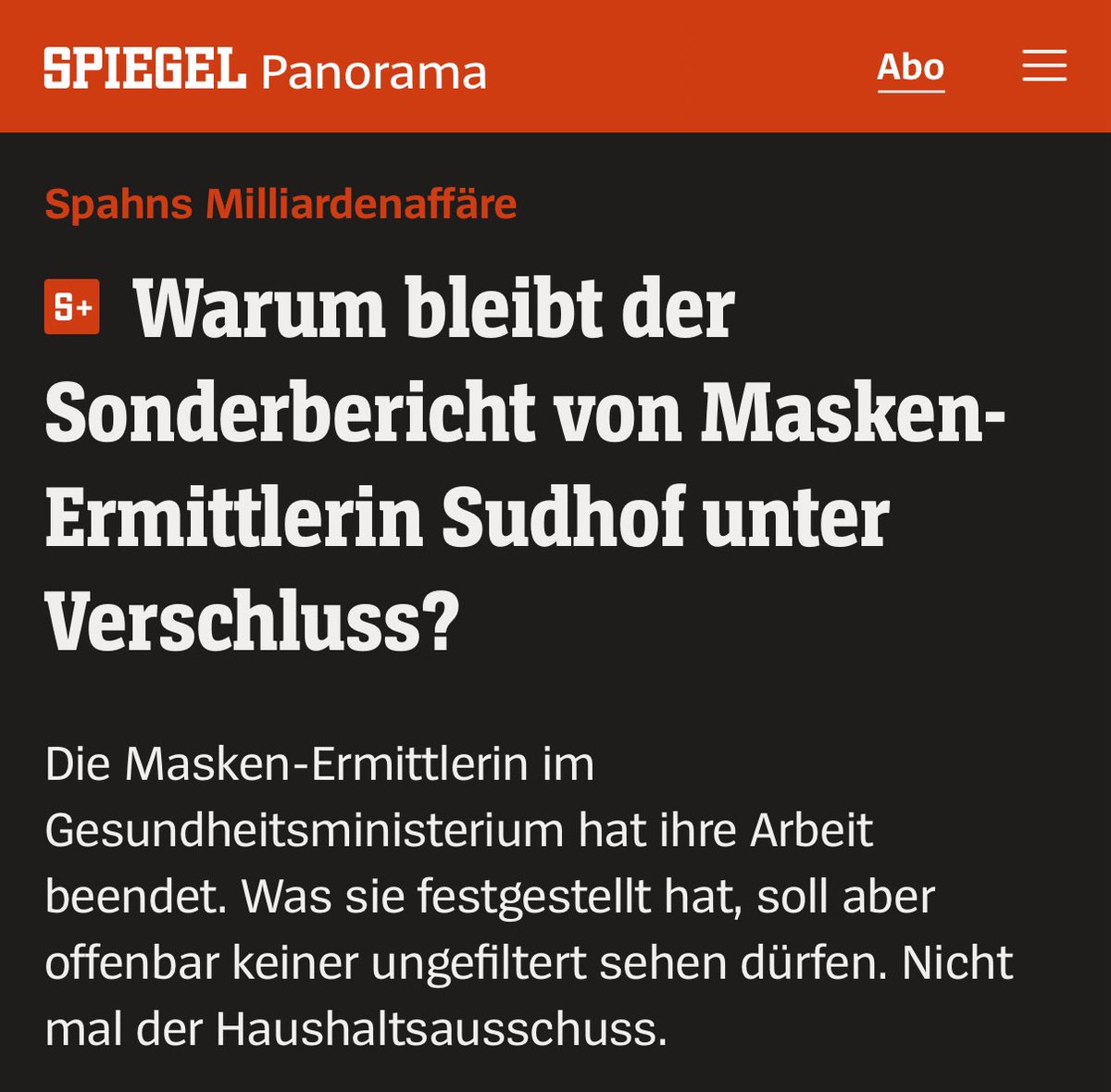 „Der Fisch stinkt vom Kopf her“, so sagt man. #MaskenMilliarden #Spahn #Union