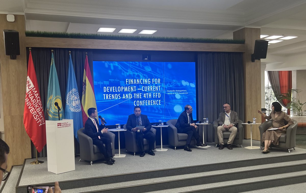💬”Multilateralism is in heart of development &amp; we praise Kazakhstan 🇰🇿 4 supporting  #UN efforts to build strong and sustainable 🌏 partnership to achieve SDG”<a href="/KasiaWawiernia/">Kasia Wawiernia</a> at #Financing4development dialogue in #Astana .  <a href="/UNDESA/">UN DESA</a> #FFD4