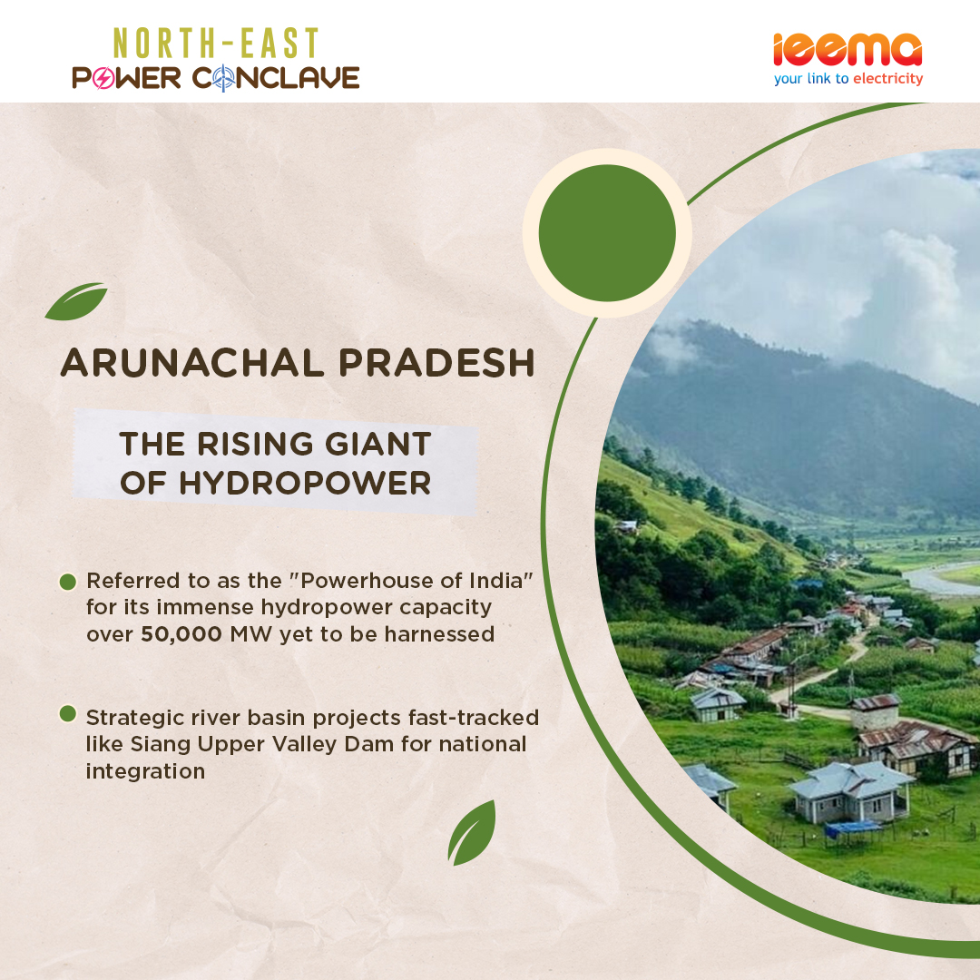 IEEMA_Official's tweet image. The eight states of the North-East are rich in untapped energy resources and opportunities.  

@Sunilsinghvi2 @vikramgandotra1 @Sidbhutoria
@hamza_arsiwala @CharuMathur14 @PolycabIndia

#IEEMA #PowerConclave #ElectricalIndustry #PowerSector