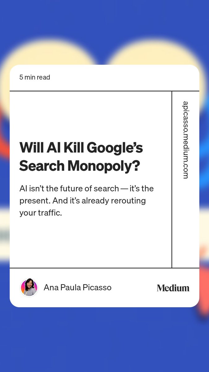 In 2024, Emerging Markets Today had 3 visits from ChatGPT. This year? Over 60.
Things are already changing for search engines!

#Ai #ChatGPT generativeai.pub/will-ai-kill-g…