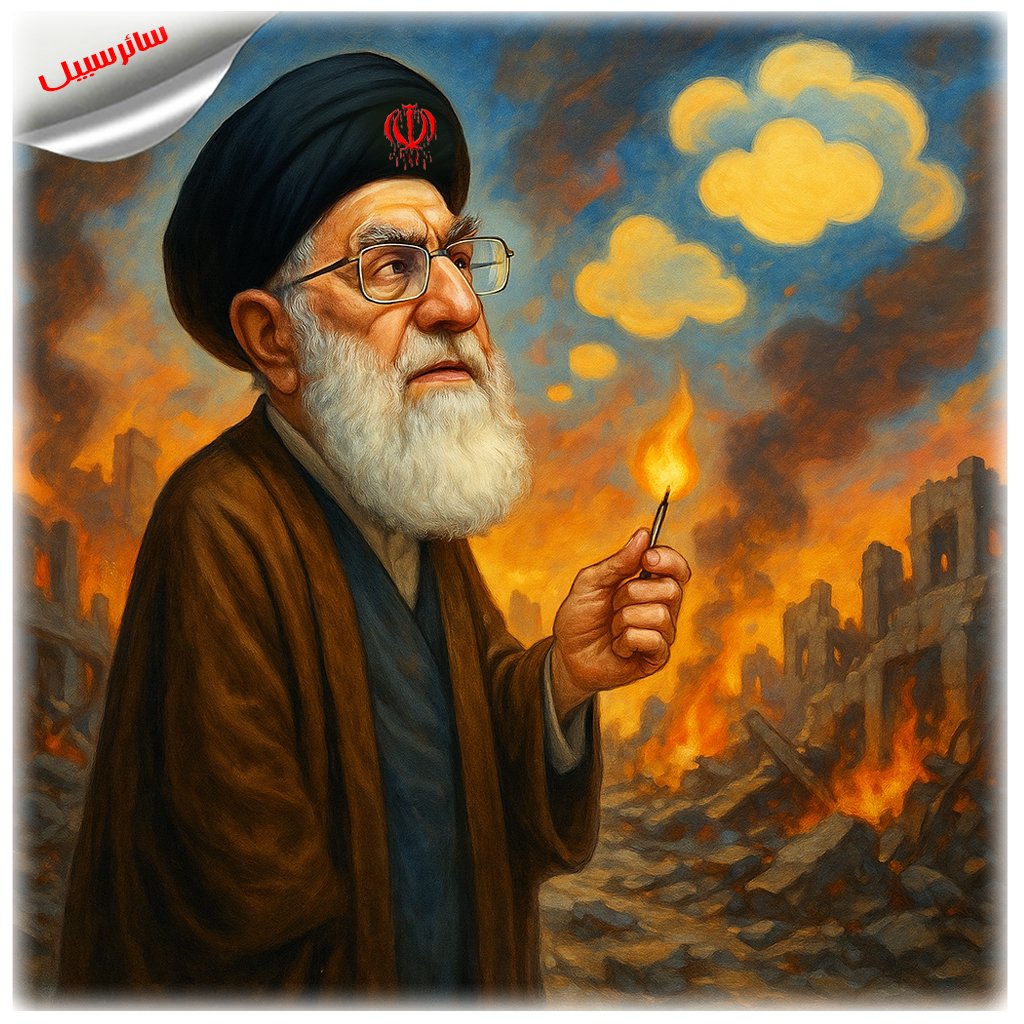خامنئي دمّر إيران والمنطقة من أجل تحقيق طموحاته!..
خامنه‌ای برای رسیدن به جاه‌طلبیهایش ایران و منطقه را ویران کرده!..
Khamenei has devastated Iran and the region in pursuit of his ambitions!۰
#خامنئي_عدو_مشترك #انتفاضة_حتى_إسقاط_النظام 
#سر_مار_در_تهران_است #saeersabil #سائرسبیل