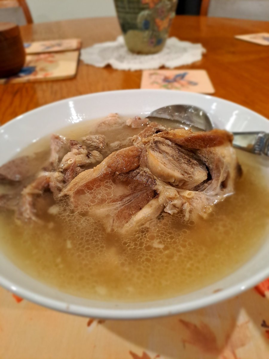 Pressure cooked lamb shoulder chops. Just what I needed on this cold, wet winter's day 🥰