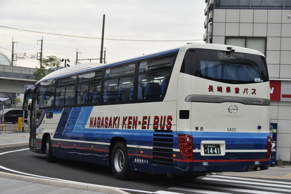 ☆バズ☆様 長崎県営バス 新車日野セレガ 5A02号車 大村営業所所属