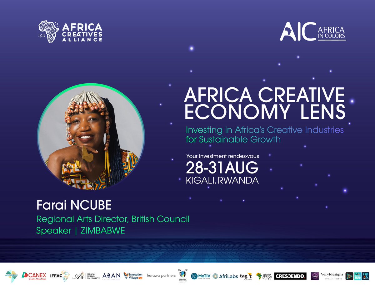 Africa in Colors (@africaincolors) on Twitter photo Good morning creatives, artists, entrepreneurs, investors, and you reading us.
AIC and <a href="/AfricaCreAlli/">Africa Creatives Alliance</a> are honored to host Farai Ncube among our speakers for the #ace2025 forum in #kigali #rwanda
Faraiâs experience and contribution to the growth of #africa âs creative industry Good morning creatives, artists, entrepreneurs, investors, and you reading us.
AIC and <a href="/AfricaCreAlli/">Africa Creatives Alliance</a> are honored to host Farai Ncube among our speakers for the #ace2025 forum in #kigali #rwanda
Faraiâs experience and contribution to the growth of #africa âs creative industry