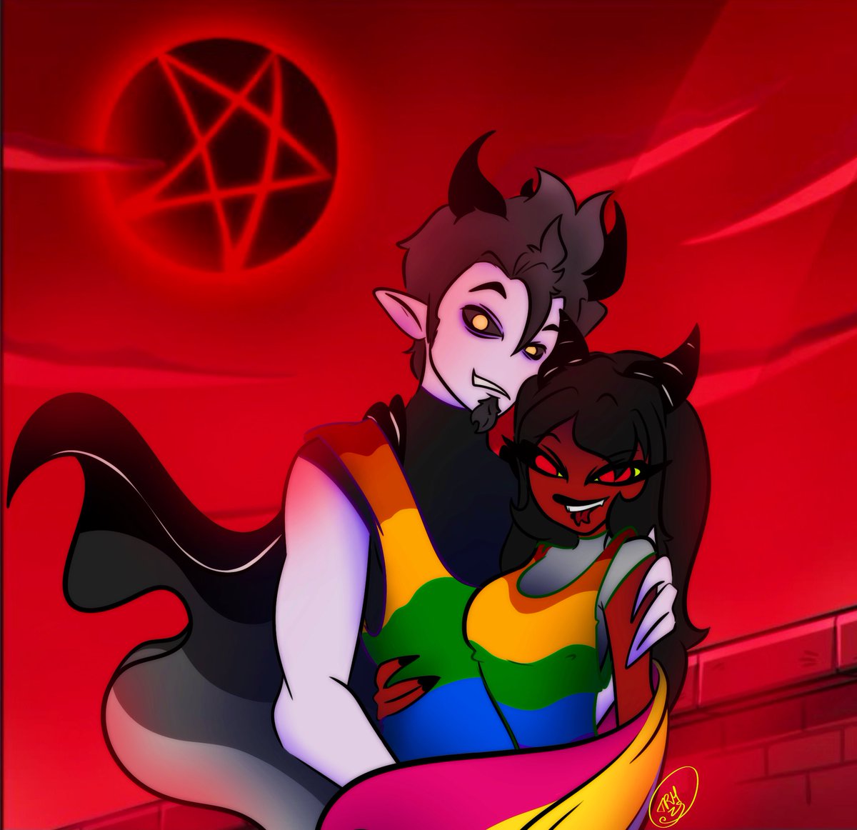 DesignsTrh's tweet image. I might overtake this artblock yet!
#Pride #PrideMonth #PrideForAll2025 #Pride2025 #HazbinHotel #HelluvaBoss #Impsona #Adam #HazbinHotelOC #HelluvaBossFan #HazbinHotelFanart #fyp #fypシ #fypage
