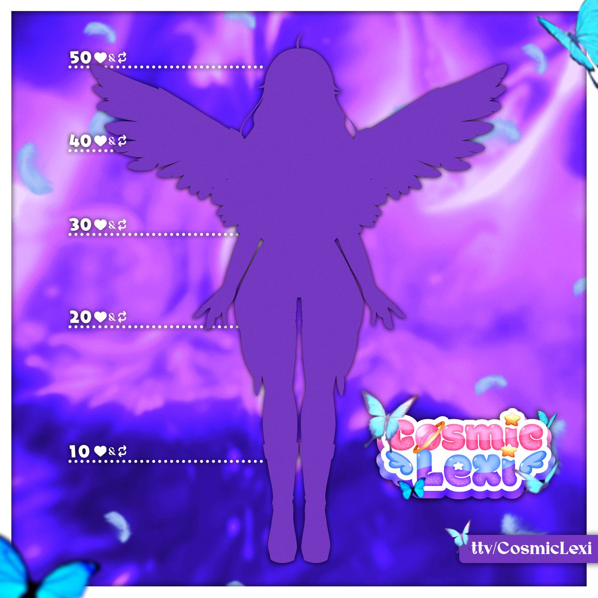 YOU ALL HAVE WAITING JUST AS LONG AS I HAVE. SHE IS HERE SHE IS COMING. THE MONARCH COSMIC ANGLE IS LANDING 

the debut is HAPPENING this Sunday 6/8 @ 6pm est. (graphic made by <a href="/Puppsly/">Puppsly! 🐾💫</a>)

Like and retweet to slowly reveal her 
#vtuberdebut #VtuberEN