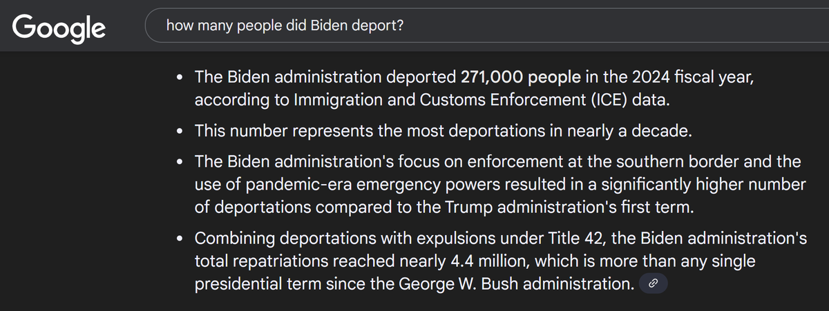 <a href="/DavidLewis3518/">David Lewis</a> I don't remember President Biden making any speeches advocating for open borders as you guys love to claim, nor did he go "out of his way to flood the gates."

In fact, I distinctly remember Kamala Harris making speeches early in 2021 telling them "Do not come."

I ALSO recall