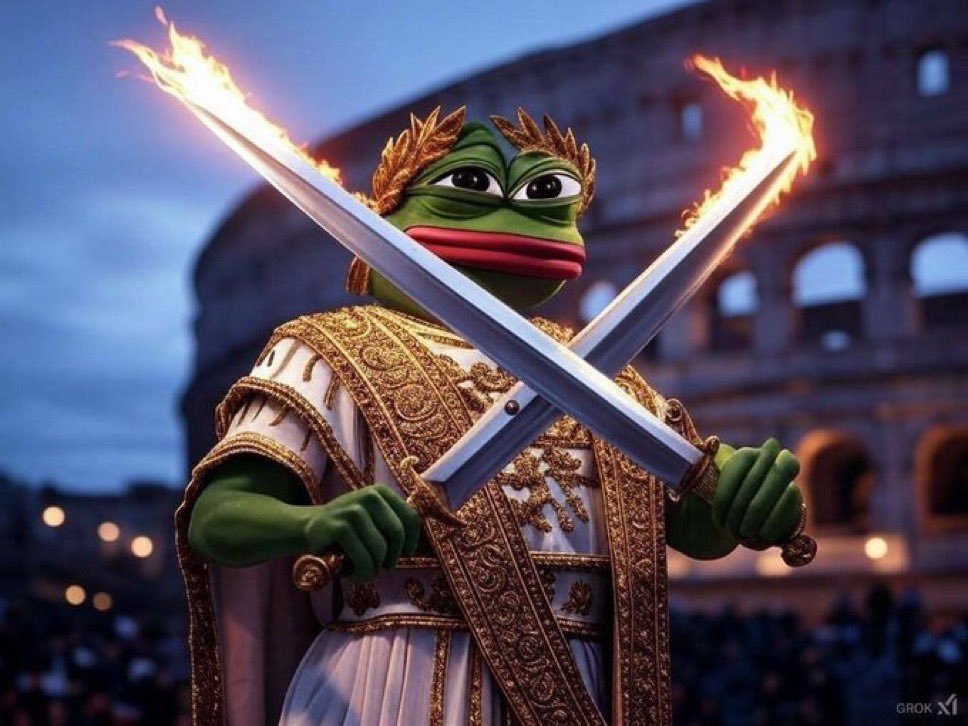MatuteAdria's tweet photo. @cryptocom $KEKIUS MAXIMUS @KekiusCto 
The emperor Kek is back https://t.co/31iuE6aIWw