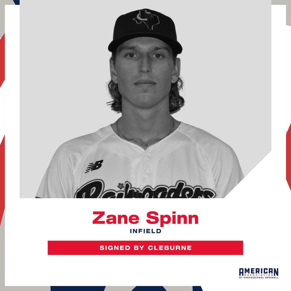 American Association (@aa_baseball) on Twitter photo June 3 Transaction: <a href="/CRRBaseball/">Cleburne Railroaders</a> signed INF Zane Spinn (<a href="/zspinn10/">zane⛓spinn</a>).
Spinn joins Cleburne after playing collegiately for @lamar_baseball, @utsabsb and @tc_leopards.
baseball.pointstreak.com/player.html?pl… June 3 Transaction: <a href="/CRRBaseball/">Cleburne Railroaders</a> signed INF Zane Spinn (<a href="/zspinn10/">zane⛓spinn</a>).
Spinn joins Cleburne after playing collegiately for @lamar_baseball, @utsabsb and @tc_leopards.
baseball.pointstreak.com/player.html?pl…