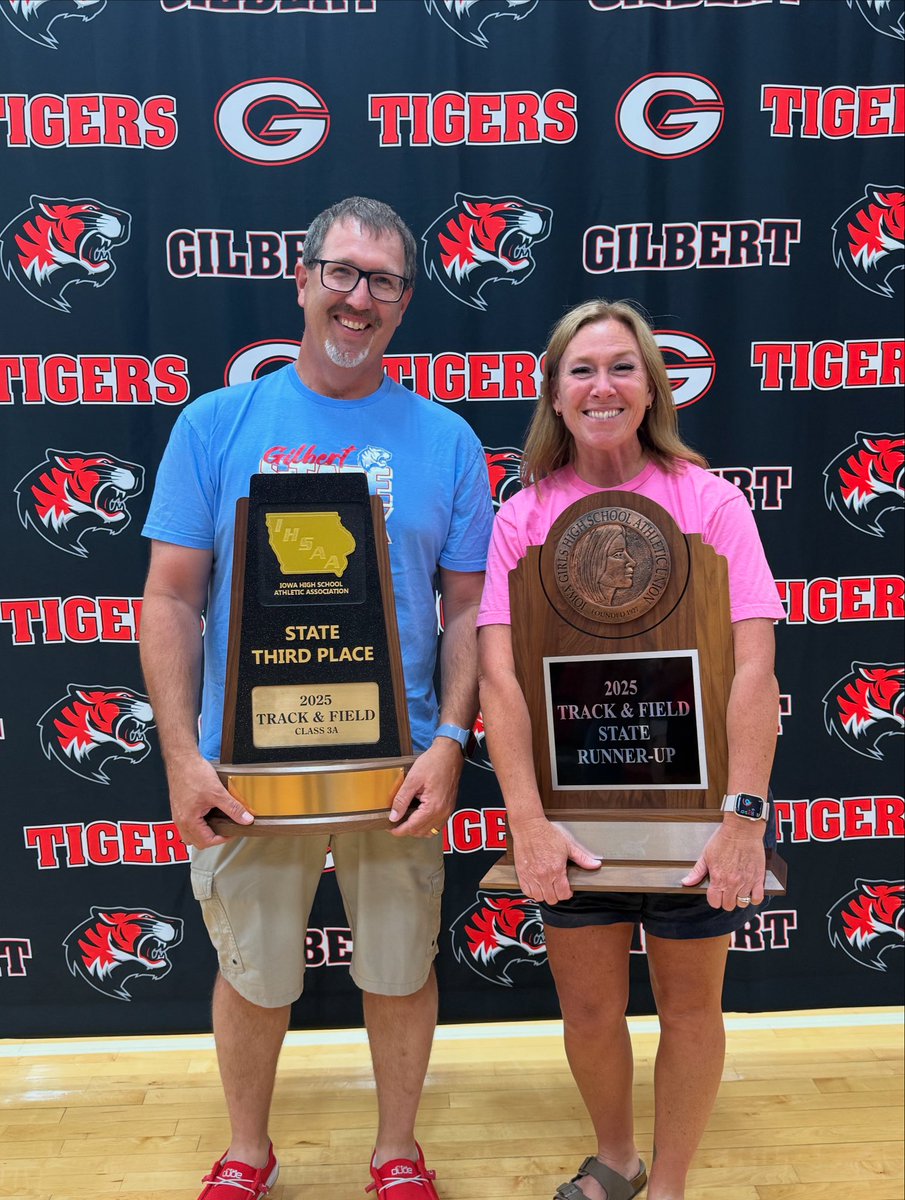 Tonight, we held a celebration in honor of 2025 boys and girls track and field teams. WHAT. A. SEASON! The memories of this year will last a lifetime. 

We would like to thank coaches Jodi Hurn and Joel Franzen for everything they have done for Gilbert track.