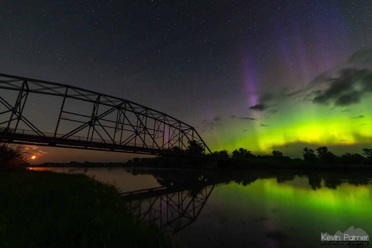The last bridge over the Bighorn River at 1:30AM