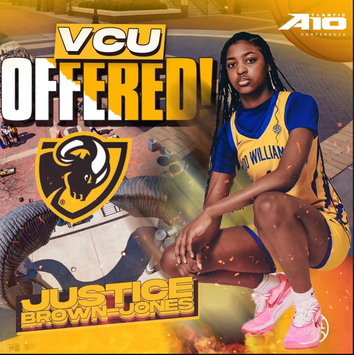 Justice Brown-Jones 💕 (@just_brownjones) on Twitter photo Grateful for the ability to share I have been offered a full scholarship from having a great conversation with the amazing <a href="/VCUWBB/">VCU Women's Basketball</a> coaches!!! Grateful for the ability to share I have been offered a full scholarship from having a great conversation with the amazing <a href="/VCUWBB/">VCU Women's Basketball</a> coaches!!!