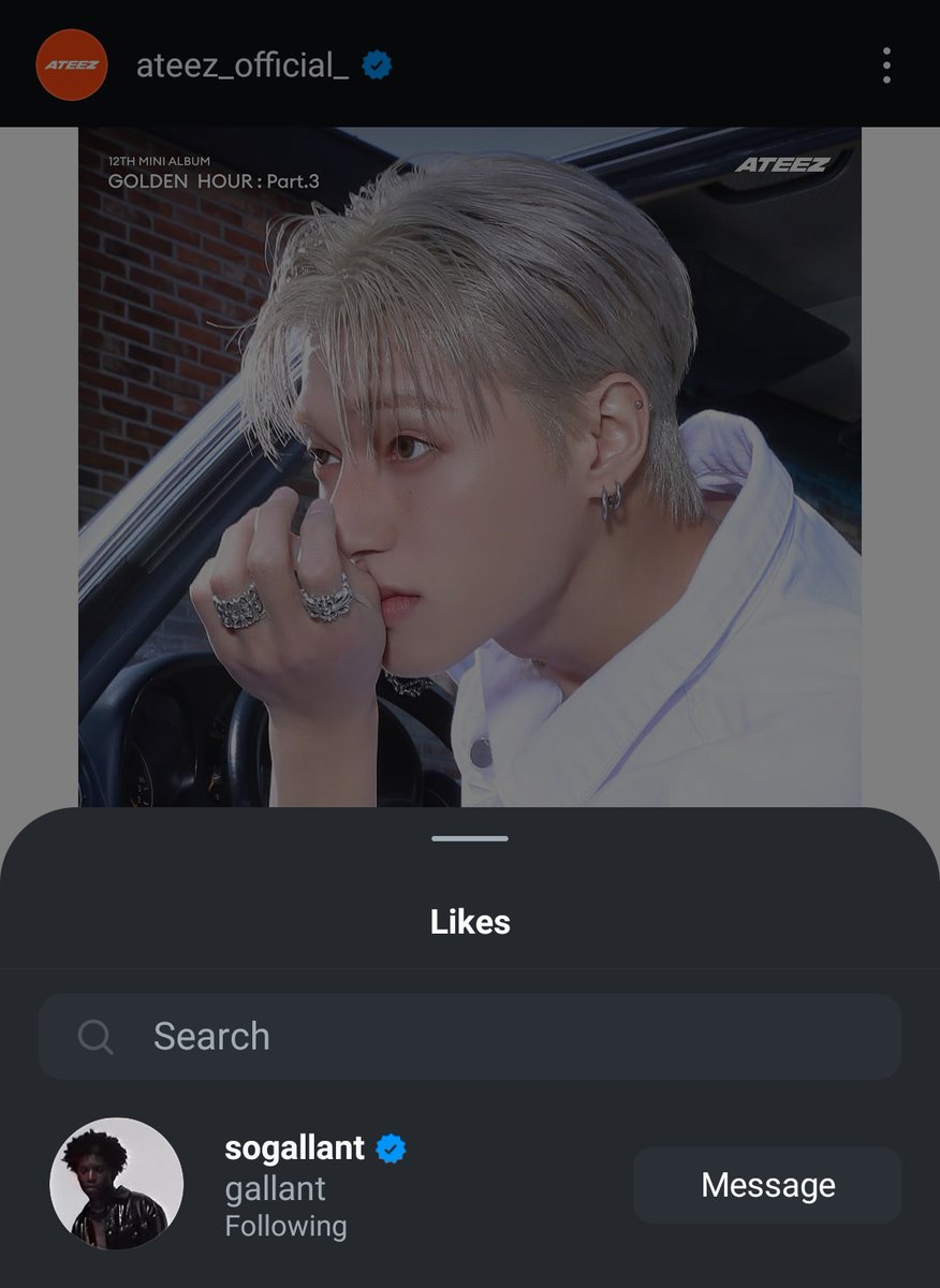 ciao ۶ৎ (@woonyanq) on Twitter photo gallant liked wooyoung's concept photo under ateez instagram post. we love genuine friendship🥹🫳🏻 gallant liked wooyoung's concept photo under ateez instagram post. we love genuine friendship🥹🫳🏻