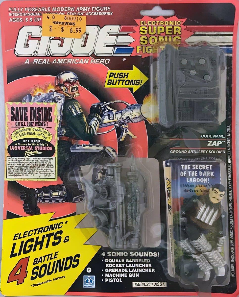 Ground Artillery Solder. Code Name: ZAP. This version appeared on toy store shelves in 1990.

ROLL CALL: Have him / had him / want him?!